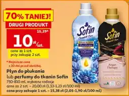 Auchan Płyn do płukania lub perfumy do tkanin Sofin oferta