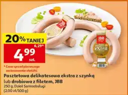 Auchan Pasztetowa delikatesowa ekstra z szynką lub drobiowa z filetem, JBB oferta