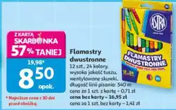 Auchan Flamastry dwustronne Astra oferta