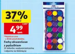 Auchan Farby akwarelowe z pędzelkiem oferta