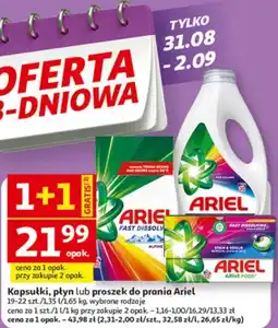 Auchan Kapsułki, płyn lub proszek do prania Ariel oferta