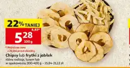 Auchan Chipsy lub frytki z jabłek oferta
