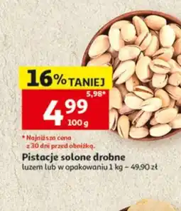 Auchan Pistacje solone drobne oferta