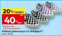 Auchan Półbuty dziewczęce lub chłopięce oferta