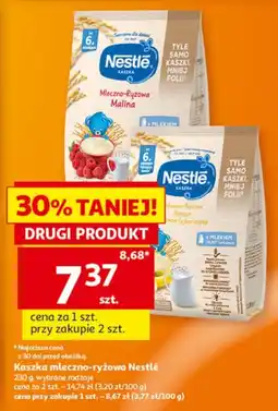 Auchan Kaszka mleczno-ryżowa Nestlé oferta
