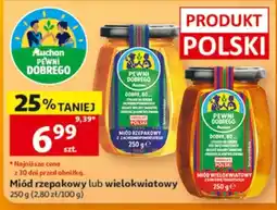 Auchan Miód rzepakowy lub wielokwiatowy oferta
