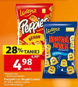 Auchan Prażynki lub chrupki Lorenz oferta