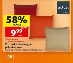 Auchan Poszewka dekoracyjna jednokolorowa oferta