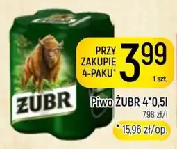 Delikatesy Piotruś Pan Piwo ŻUBR oferta