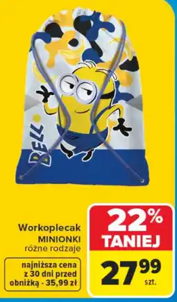 Carrefour Workoplecak MINIONKI oferta