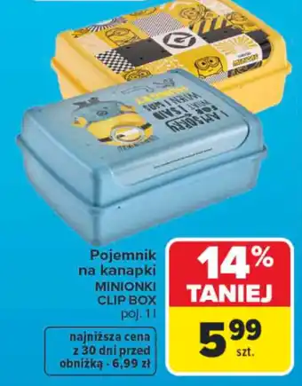 Pojemnik na kanapki MINIONKI CLIP BOX