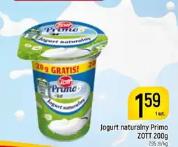 Delikatesy Piotruś Pan Jogurt naturalny Primo ZOTT oferta