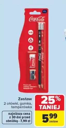 Carrefour Zestaw ołówków Coca-Cola oferta
