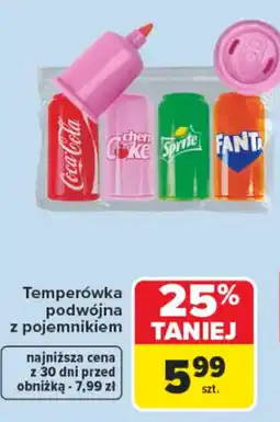 Carrefour Temperówka podwójna z pojemnikiem oferta
