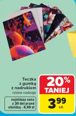 Carrefour Teczka z gumką z nadrukiem oferta