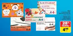 Carrefour Blok rysunkowy A4, blok techniczny A4 oferta