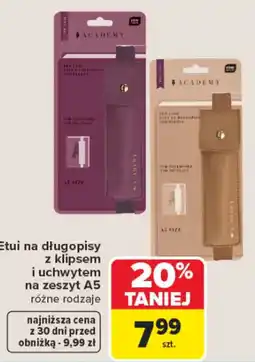 Carrefour Etui na długopisy z klipsem i uchwytem na zeszyt A5 oferta