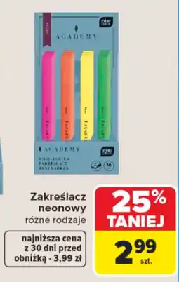 Carrefour Zakreślacze Academy oferta
