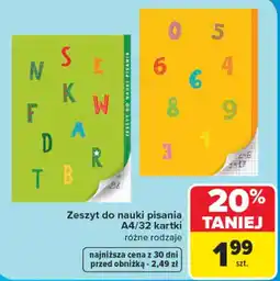 Carrefour Zeszyt do nauki pisania oferta