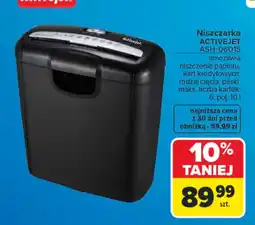 Carrefour Niszczarka ACTIVEJET ASH-0601S oferta