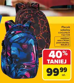 Carrefour Plecak szkolny coolpack factor oferta
