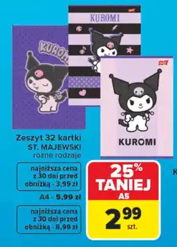 Carrefour Zeszyt 32 kartki ST. MAJEWSKI oferta