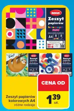 Carrefour Zeszyt papierów kolorowych A4 oferta