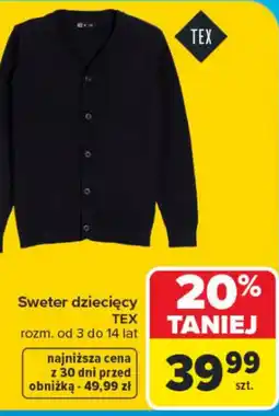 Carrefour Sweter dziecięcy TEX oferta