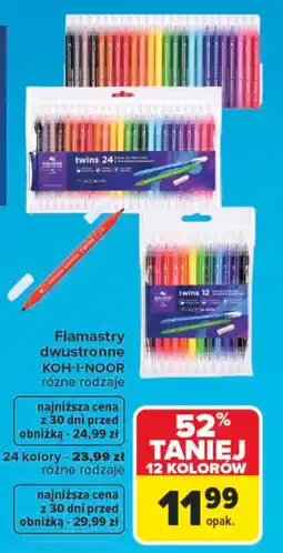 Carrefour Flamastry dwustronne KOH-I-NOOR oferta