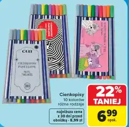 Carrefour Cienkopisy Pastelowe oferta