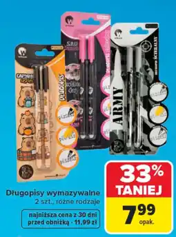 Carrefour Długopisy wymazywalne oferta