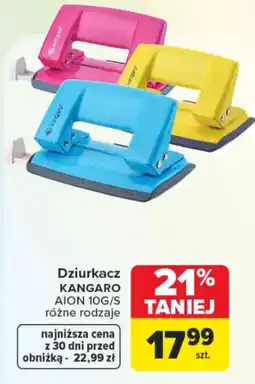 Carrefour Dziurkacz KANGARO AION 10G/S oferta