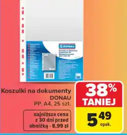 Carrefour Koszulki na dokumenty donau oferta