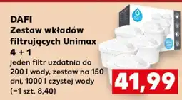 Kaufland DAFI Zestaw wkładów filtrujących Unimax 4 + 1 oferta