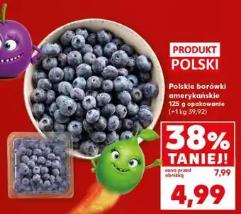 Polskie borówki amerykańskie 125 g opakowanie