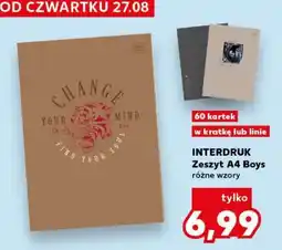 Kaufland INTERDRUK Zeszyt A4 Boys oferta
