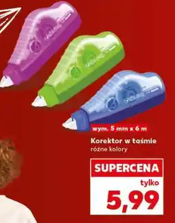 Kaufland Korektor w taśmie oferta