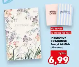 Kaufland INTERDRUK BOTANIQUE Zeszyt A4 Girls oferta