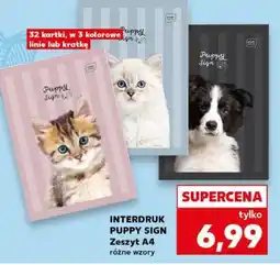 Kaufland INTERDRUK PUPPY SIGN Zeszyt A4 oferta