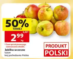 Auchan Jabłka wczesne oferta