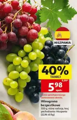 Auchan Winogrona bezpestkowe oferta