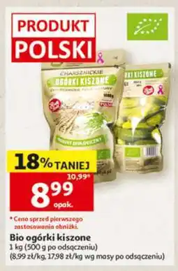 Auchan Bio ogórki kiszone oferta