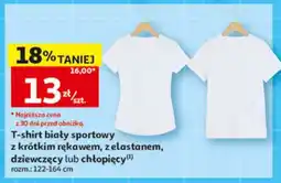 Auchan T-shirt biały sportowy oferta