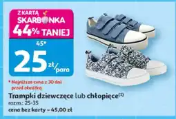 Auchan Trampki dziewczęce lub chłopięce oferta