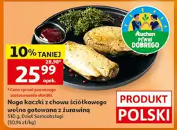 Auchan Noga kaczki z chowu ściółkowego wolno gotowana z żurawiną oferta