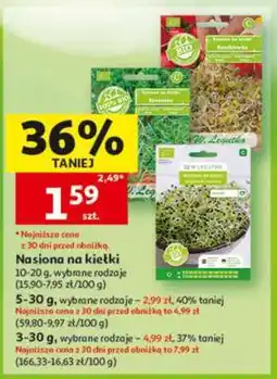 Auchan Nasiona na kiełki oferta