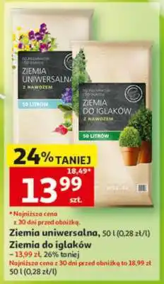 Auchan Ziemia uniwersalna, Ziemia do iglaków oferta