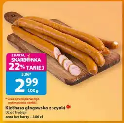 Auchan Kiełbasa głogowska z szynki oferta