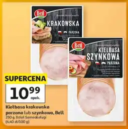 Auchan Kiełbasa krakowska parzona lub szynkowa, Bell oferta