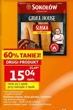 Auchan Kiełbasa Śląska, duża paczka, Sokołów oferta